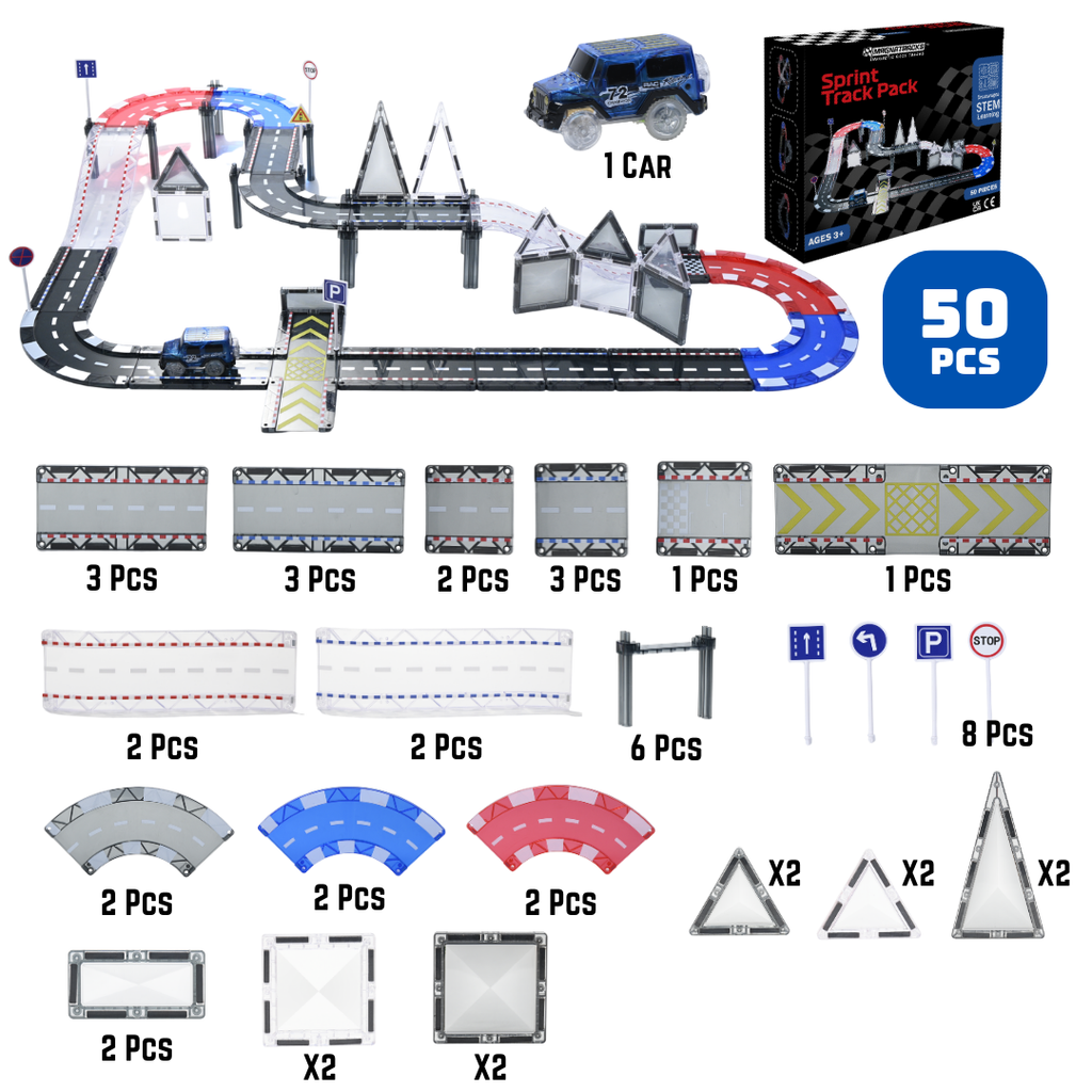 50Pcs Sprint Track Pack